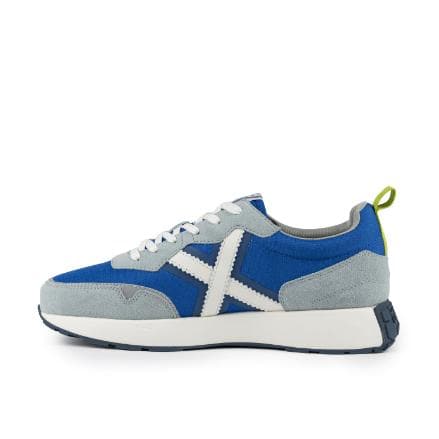 Munich Zapatilla Piel Azul Gris Xemine - Imagen 5