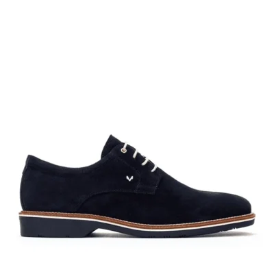 Zapato de vestir Martinelli Watford azul marino de ante para hombre, elegante y sofisticado