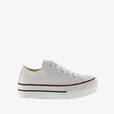 Zapatillas blancas mujer con plataforma Luisrico