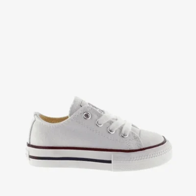 Zapatillas Victoria niño lona blanca 106550