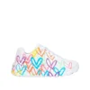 zapatilla niña blanca corazones Skechers 314064L