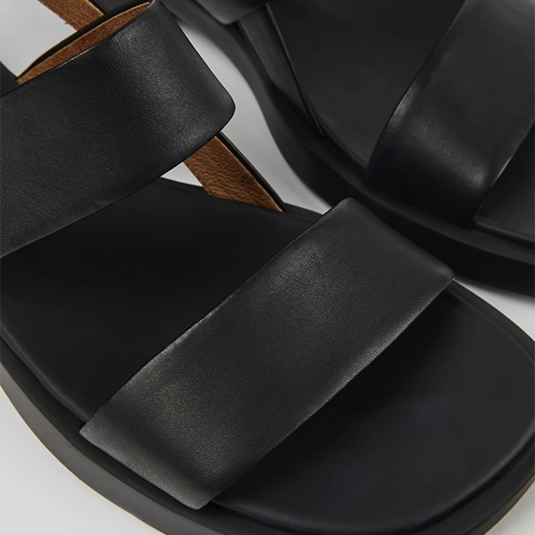 Sandalias mujer Camper negras piel - Imagen 3