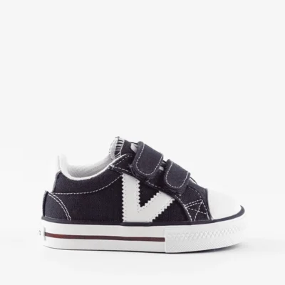 zapatillas niño velcro lona Victoria marino
