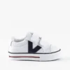 zapatillas lona niño velcro blancas Victoria