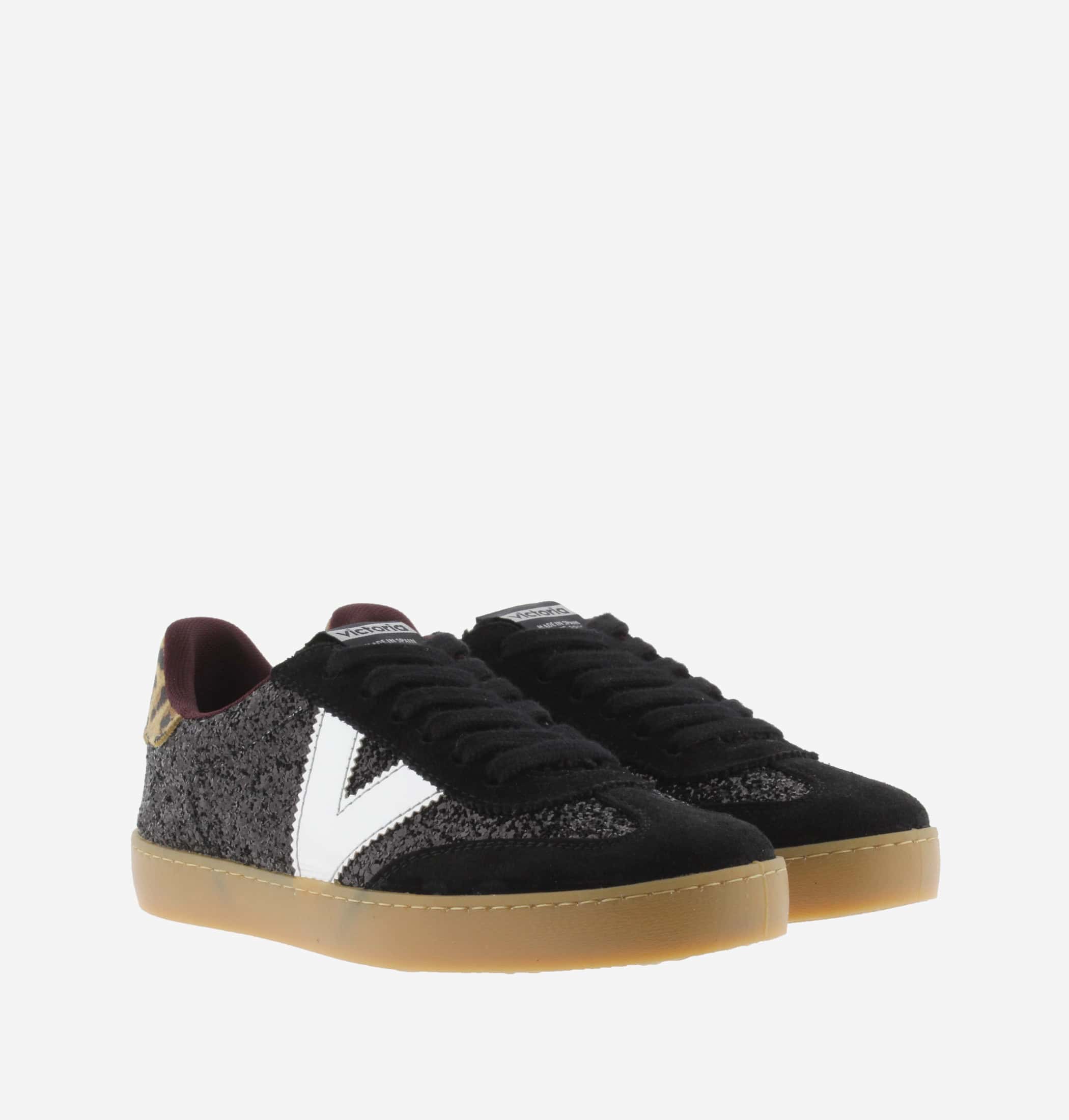 Deportivo Victoria Glitter Negro - Imagen 5