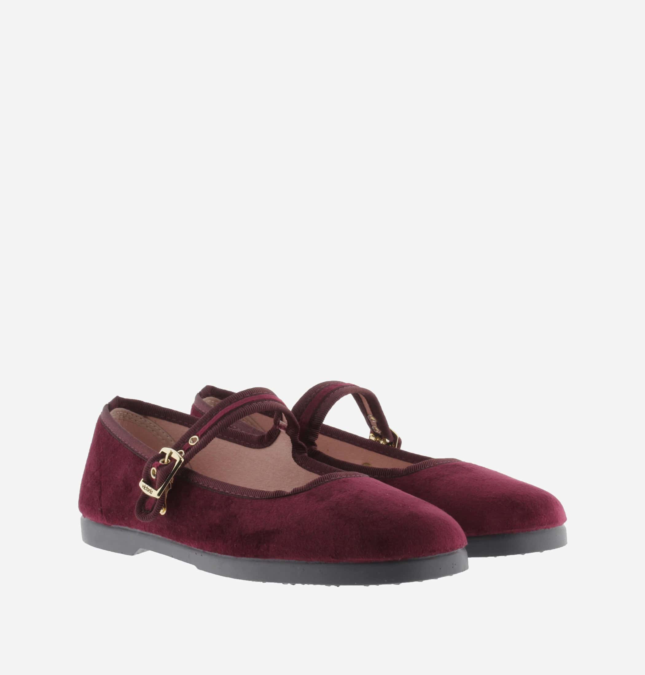 Merceditas De Victoria En Terciopelo Burdeos - Imagen 4