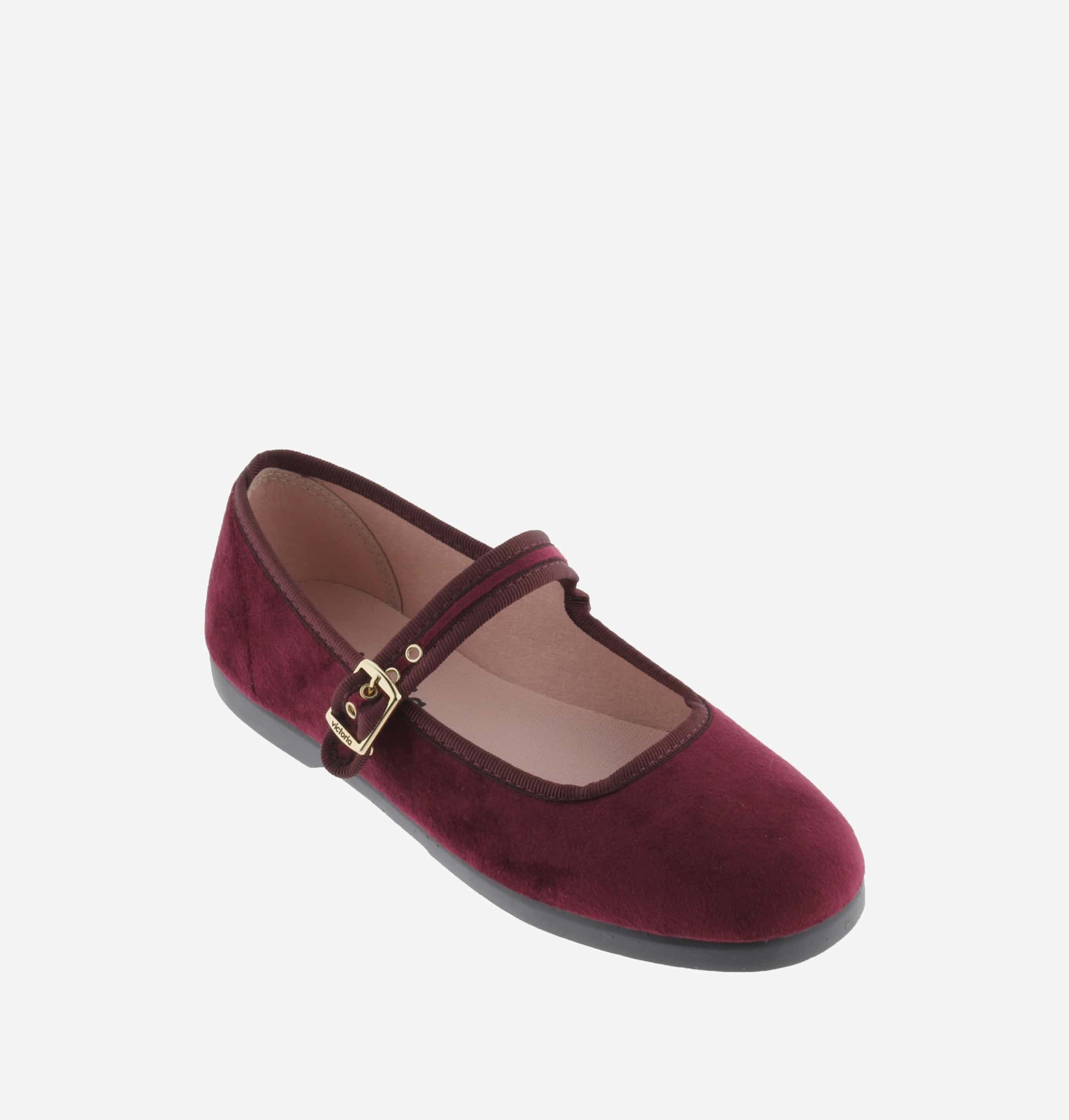 Merceditas De Victoria En Terciopelo Burdeos - Imagen 2