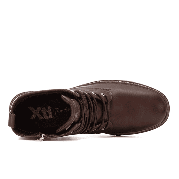 Botines de cuero marrón para hombre, calzado de calidad en tiendas de calzado Luis Rico.