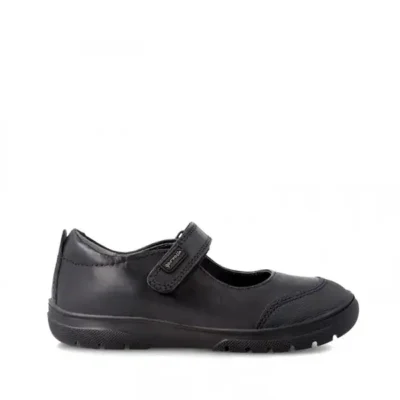 zapatos colegiales Biomecanics niña negro velcro piel