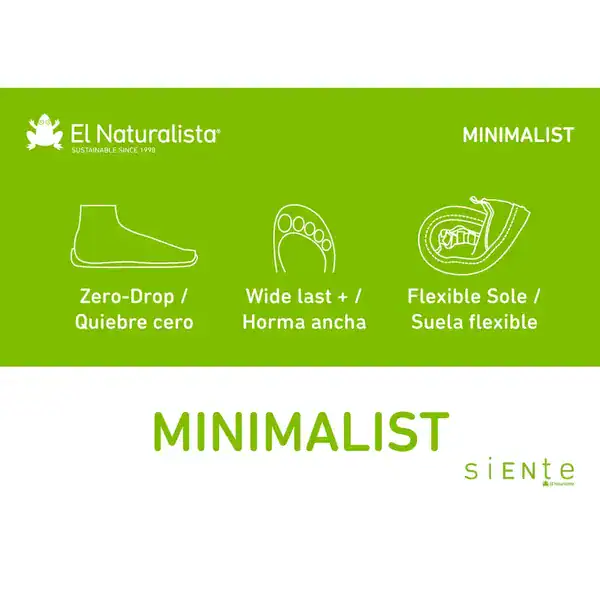 Zapatos minimalistas con suela flexible, ancho de puntera amplio y diseño ergonómico para calzado cómodo y saludable.