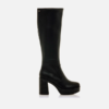 bota alta negra mustang mujer 50522 con tacón bloque