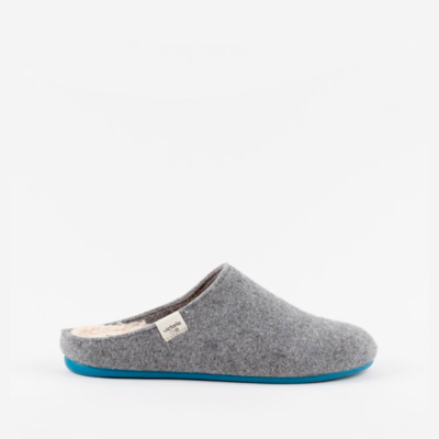zapatillas de casa Victoria gris 1081100 con borreguito