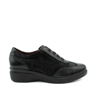 zapato confort mujer negro pitillos