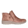 Botines Skechers taupe para mujer con cremallera y Memory Foam