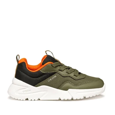 Zapatillas Geox Loftus Boy verde militar para niño