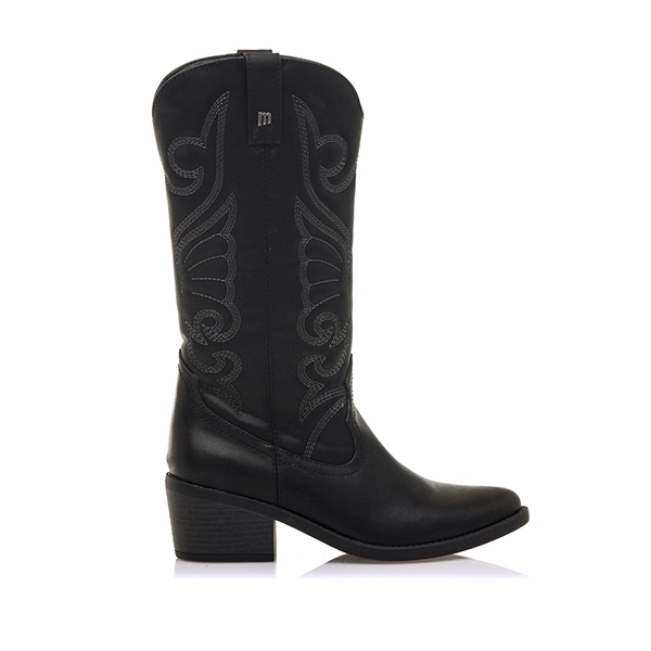 Bota cowboy mujer negra Mustang