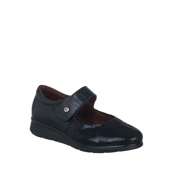 Pitillos Zapato Ancho Especial Color Negro 10712. - Imagen 2