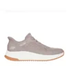 Zapatillas deportivas Skechers Slip-Ins en color gris, calzado de moda y comodidad para hombre y mujer, con suelas antideslizantes ideales para running y uso diario.