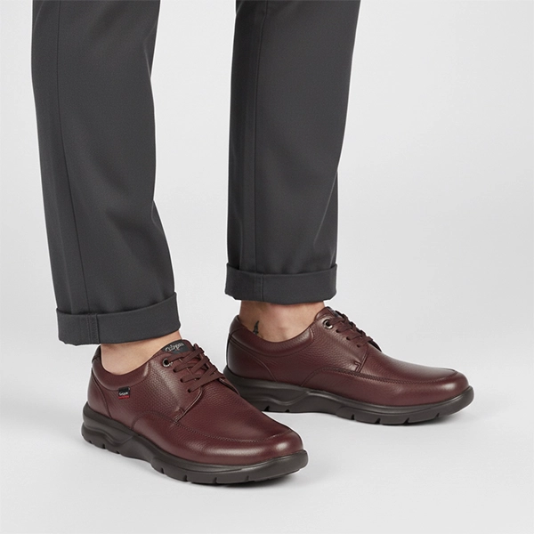 zapato cordón hombre marrón Callaghan vista frontal
