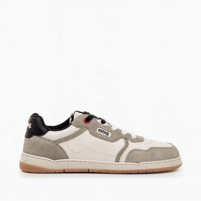 zapatillas beige mujer plataforma Mustang serraje