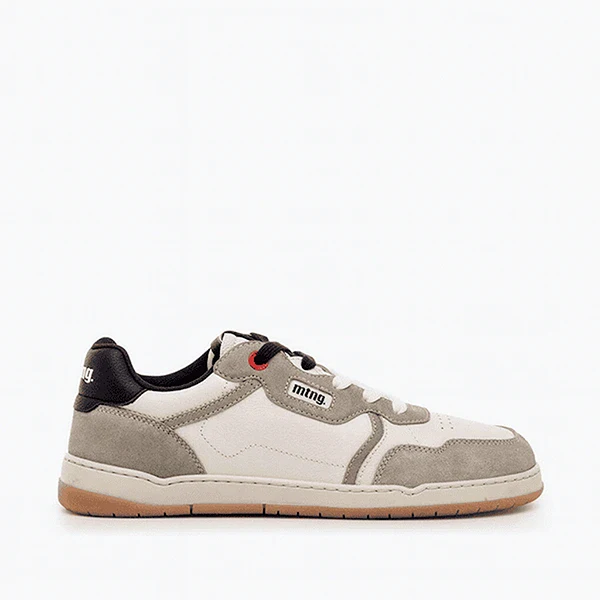 zapatillas beige mujer plataforma Mustang serraje