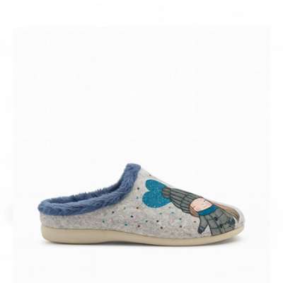 Zapatillas Garzon 5327.279 marfil cerradas con pelito