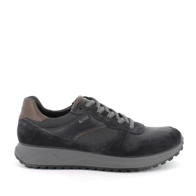 Zapatillas grises de piel para hombre IGI&CO 8638600
