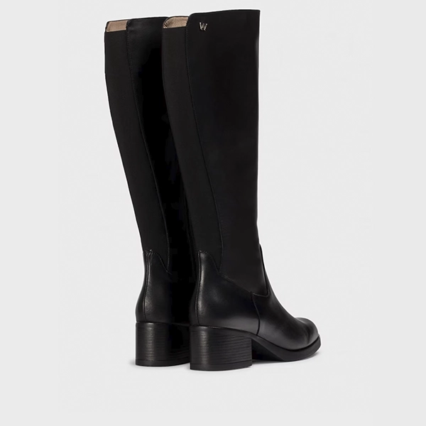 Wonders Bota alta Con Cremallera Lateral Color Negro - Imagen 2