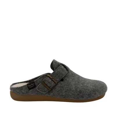zapatilla casa hombre gris toni pons con hebilla