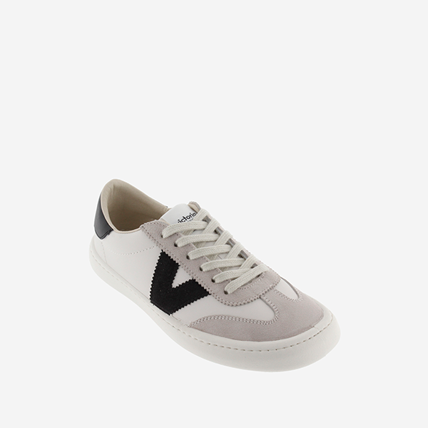 Zapatillas Victoria 1186100 Barefoot Blanco con V Negra - Imagen 3