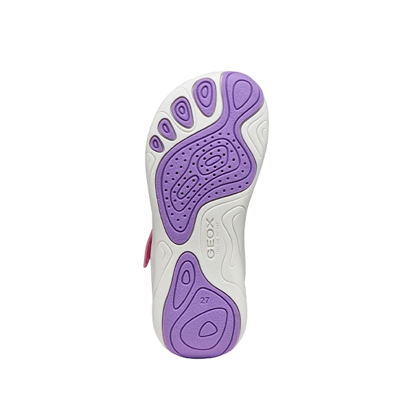 Zapatillas Geox Niña Rosa Lavanda Transpirables - Imagen 5