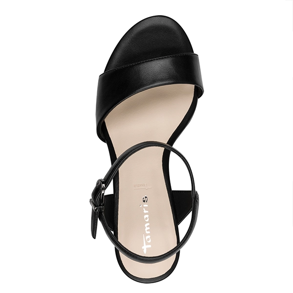 Sandalias Tacón Negras Elegantes Mujer – Tamaris - Imagen 2