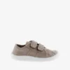 zapatillas Victoria niño lona beige velcro