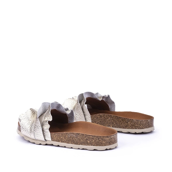 Sandalia Verbenas Oro Volante Cómoda - Imagen 3