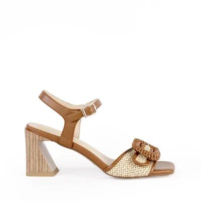 sandalias fiesta mujer cuero Rock Away elegantes