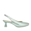 zapatos salón mujer elegantes plata destalonados Desireé