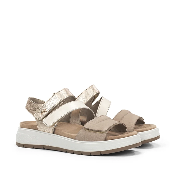 Sandalia Fluchos taupe piel confort - Imagen 6