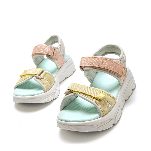 Sandalias mujer Mustang amarillo-malva - Imagen 4