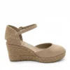 alpargatas cuña mujer Corina beige cómodas