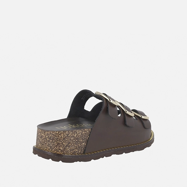 Sandalias bio Yokono marrón piel - Imagen 5