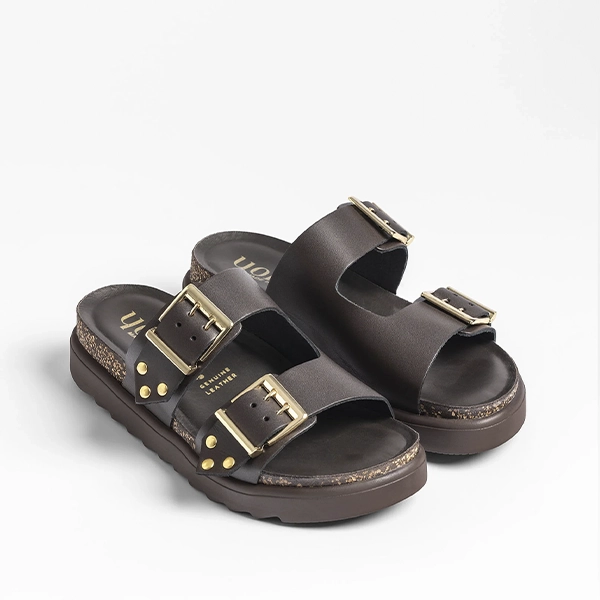 Sandalias bio Yokono marrón cuña - Imagen 6