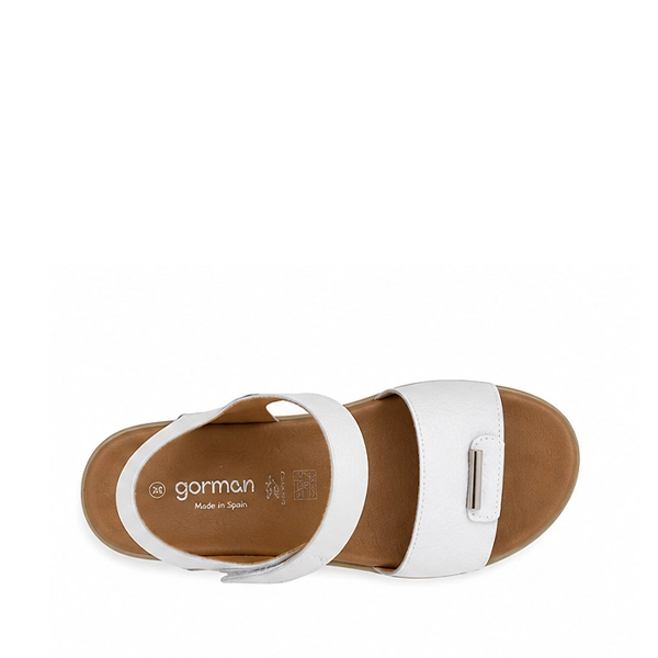 Sandalias cuña media blancas Oh My Sandals - Imagen 4
