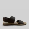 Sandalia St. Gallen marrón para hombre con doble cierre de velcro.