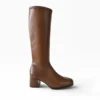 Bota de caña alta Miss Elastic Piel Testa | Confort y elegancia para mujer