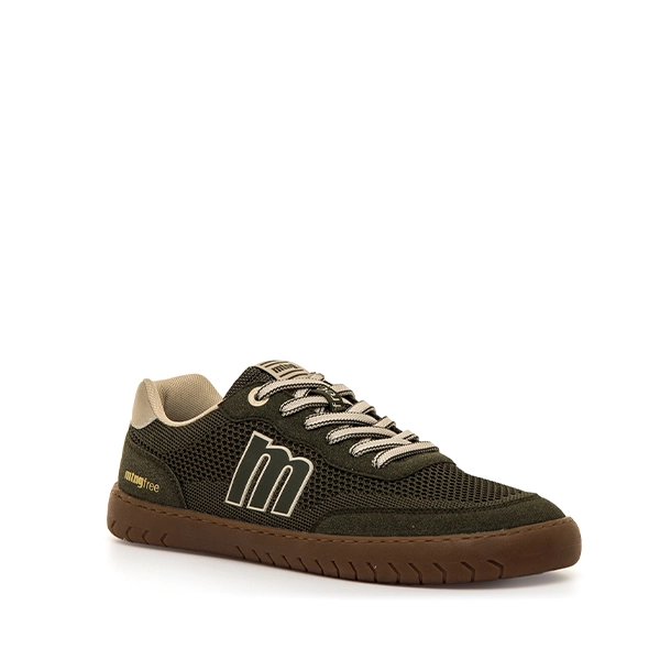zapatilla barefoot hombre kaki Mustang par completo