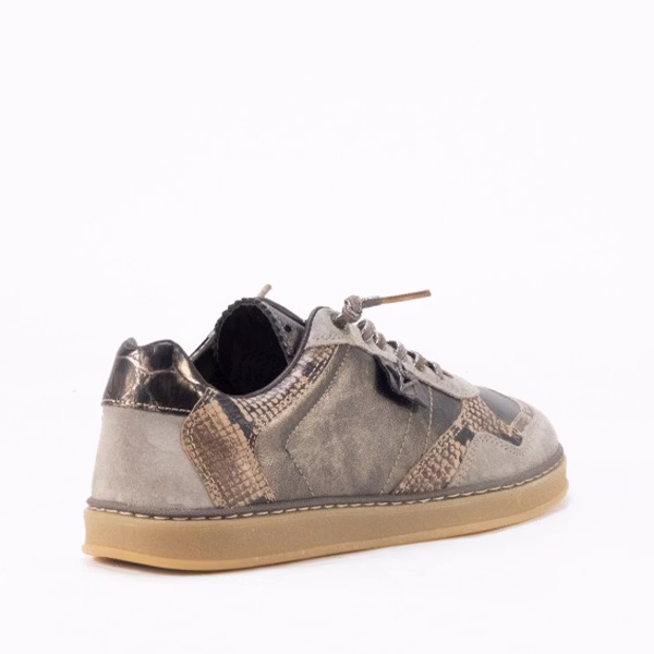 Zapatillas barefoot Cetti óxido metalizado mujer detalle metalizado