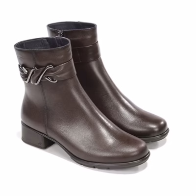 Botines mujer castaño piel Fluchos puestos modelo
