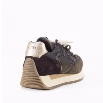 Zapatillas Cetti ante-mesh coffee mujer puestas modelo