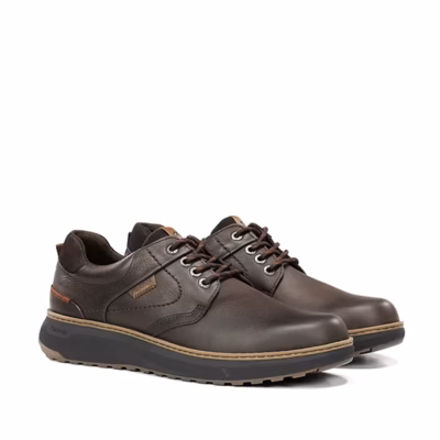 zapatos Fluchos café hombre vista modelo