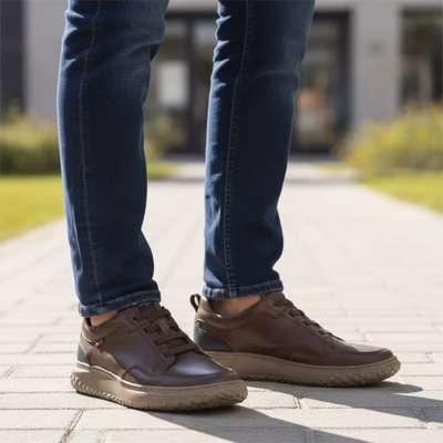 zapato casual hombre marrón piel Callaghan detalle suela Adaptlite